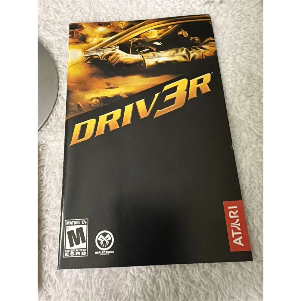 Driver 3 Playstation 2 Black Label PS2 Unused Atari Decal Stickers Complete CIB